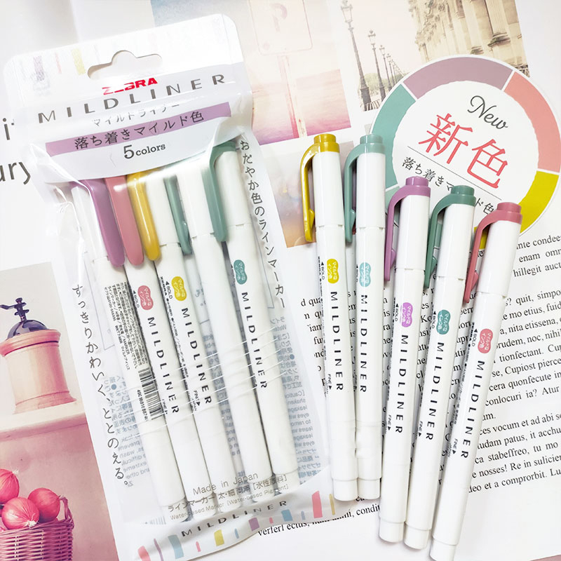 Highlighter Set Pastel - НОВЫЕ маркеры-хайлайнеры с зеброй, флуоресцентная ручка
