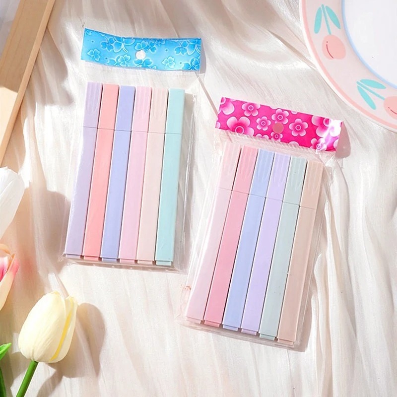 6 шт./компл. пастельный цветно – обзор и цена Highlighter Set Pastel