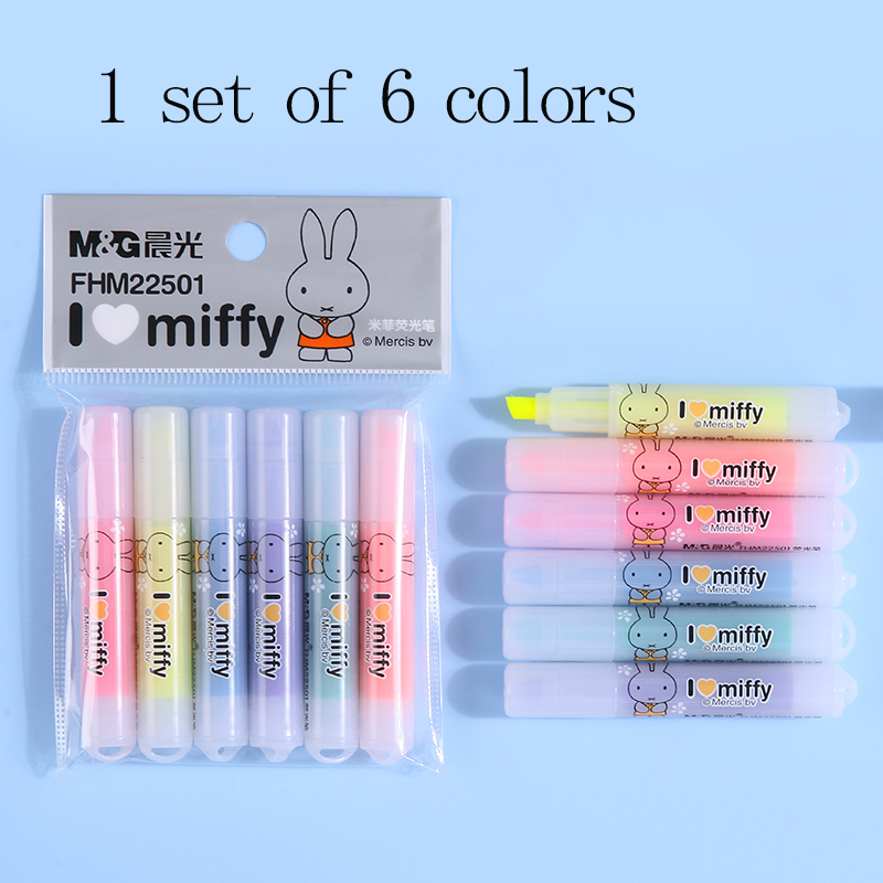 Маркер-хайлайтер M&G с угловым – обзор и цена Highlighter Set Pastel
