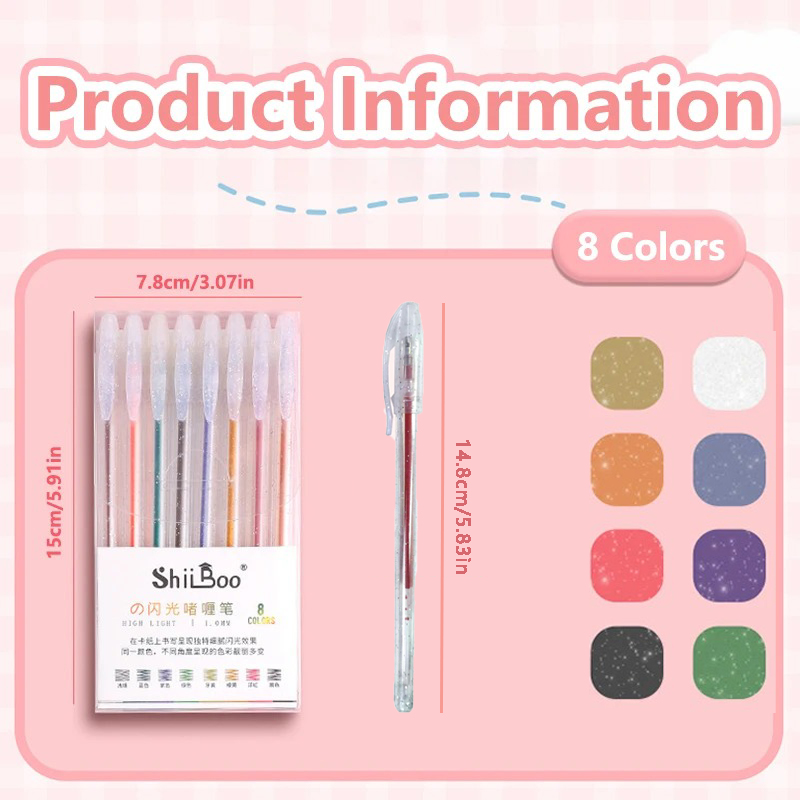 Набор гелевых ручек с блесткам – обзор и цена Highlighter Set Pastel