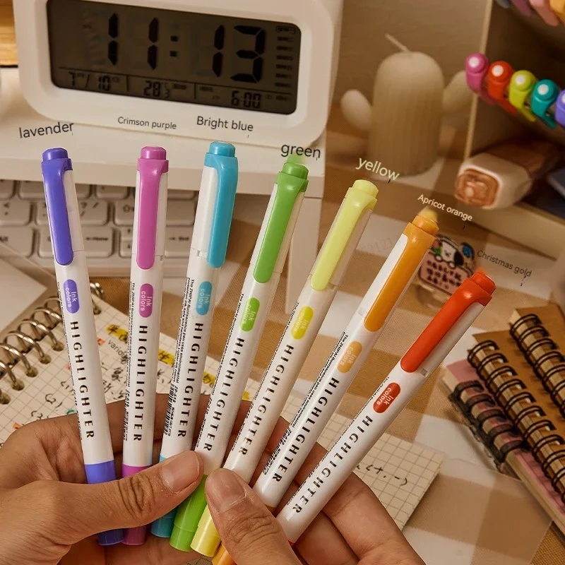 5 цветов/коробка, набор двусто – обзор и цена Highlighter Set Pastel